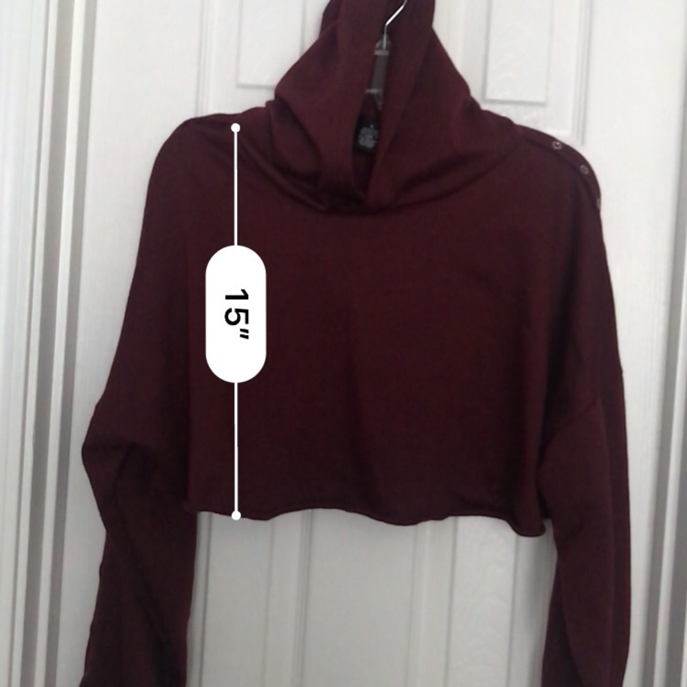 Crop top sweatshirt
